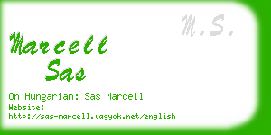 marcell sas business card
